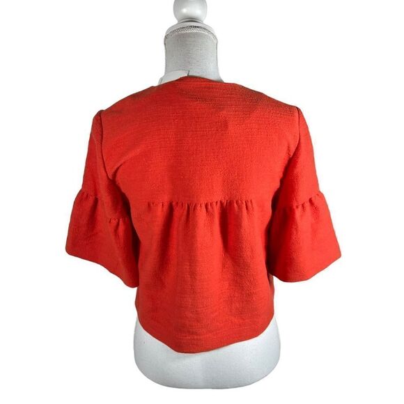 Ann Taylor Loft Orange Boucle Jacket - Picture 5 of 8